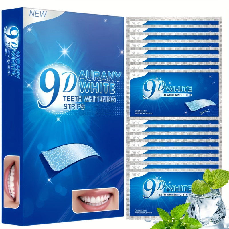 Teeth Whitening Foam - 21 Pasang Strip Pemutih Gigi Putih