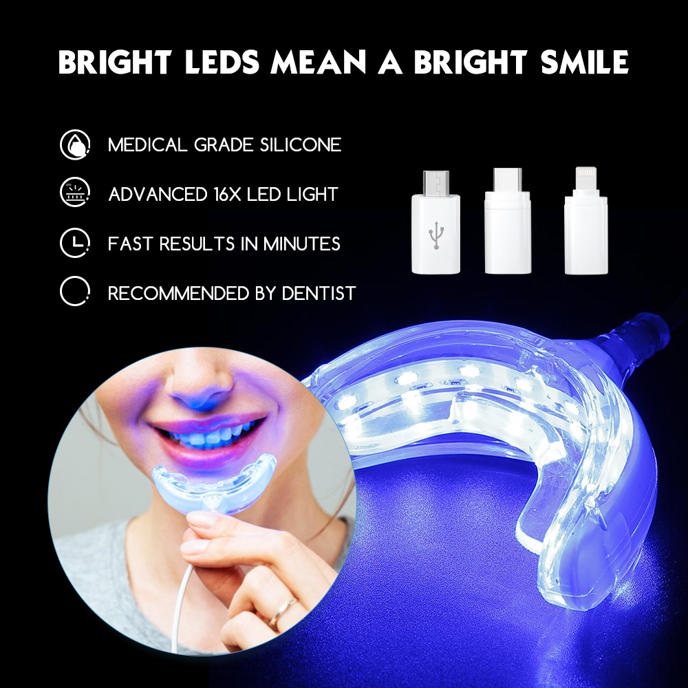 Teeth Whitening Charcoal - Luxsmile LED Pintar Pemutih Gigi USB
