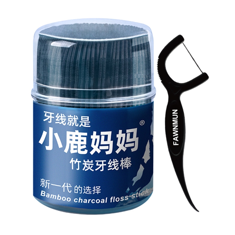 Dental Floss Picks - 50 Buah Benang Gigi Tusuk Gigi