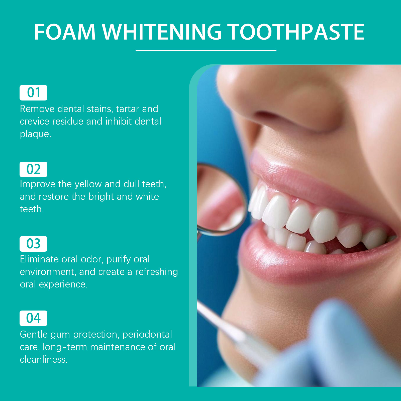 Busa Pasta Gigi Pemutih Gigi,  - Teeth Whitening Foam ulasan dan harga