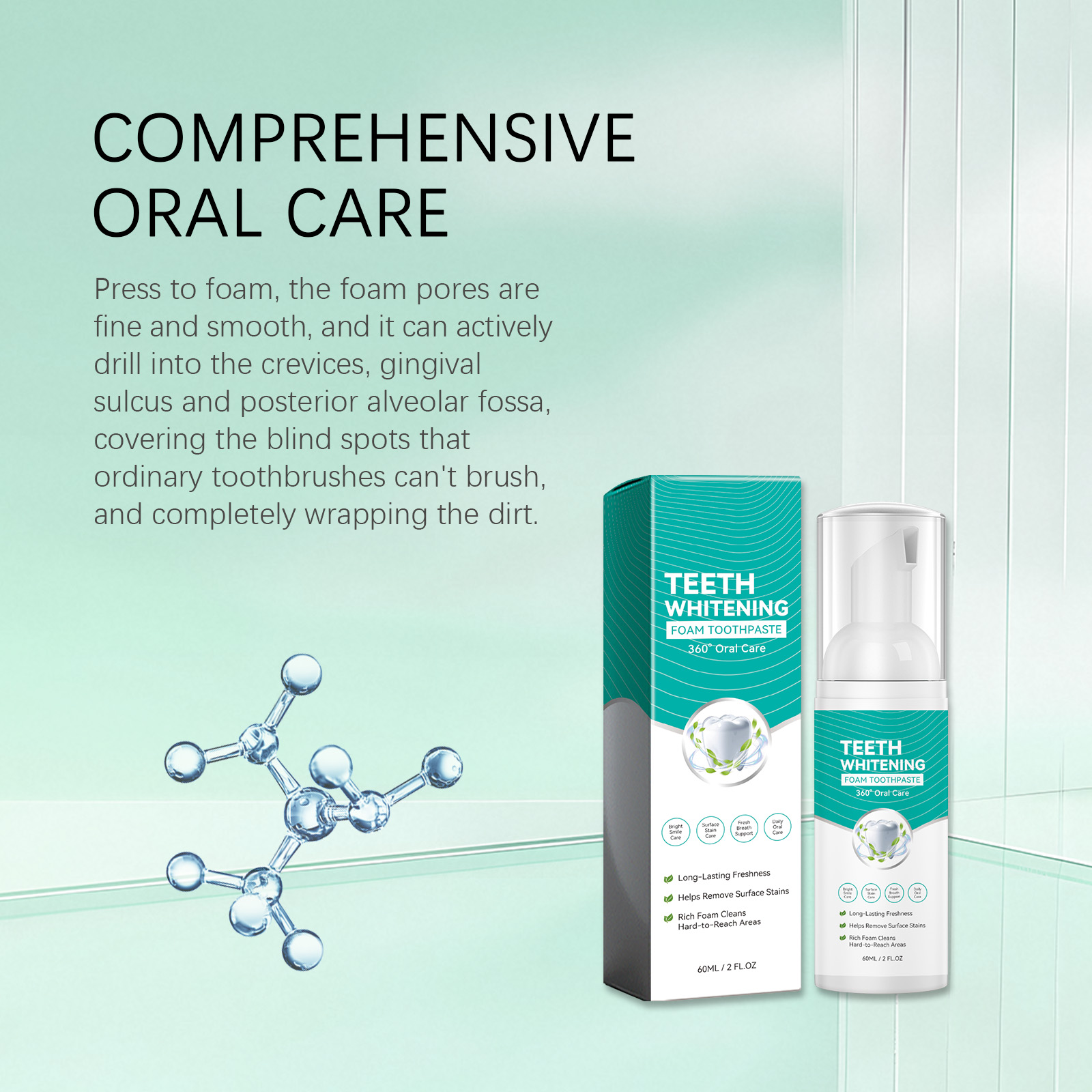 Busa Pasta Gigi Pemutih Gigi,  - Teeth Whitening Foam ulasan dan harga