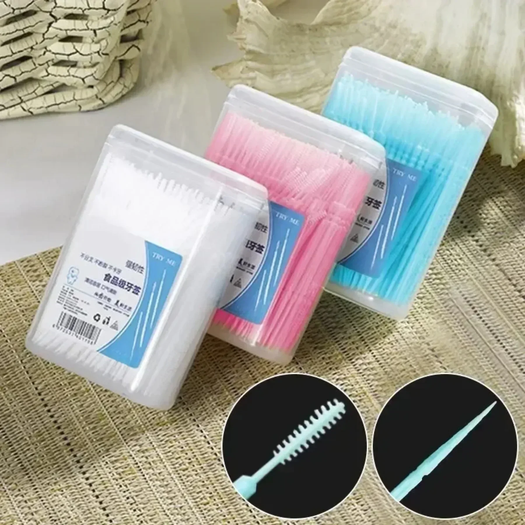 100pcs Sikat Gigi Interdental  - Dental Floss Picks ulasan dan harga