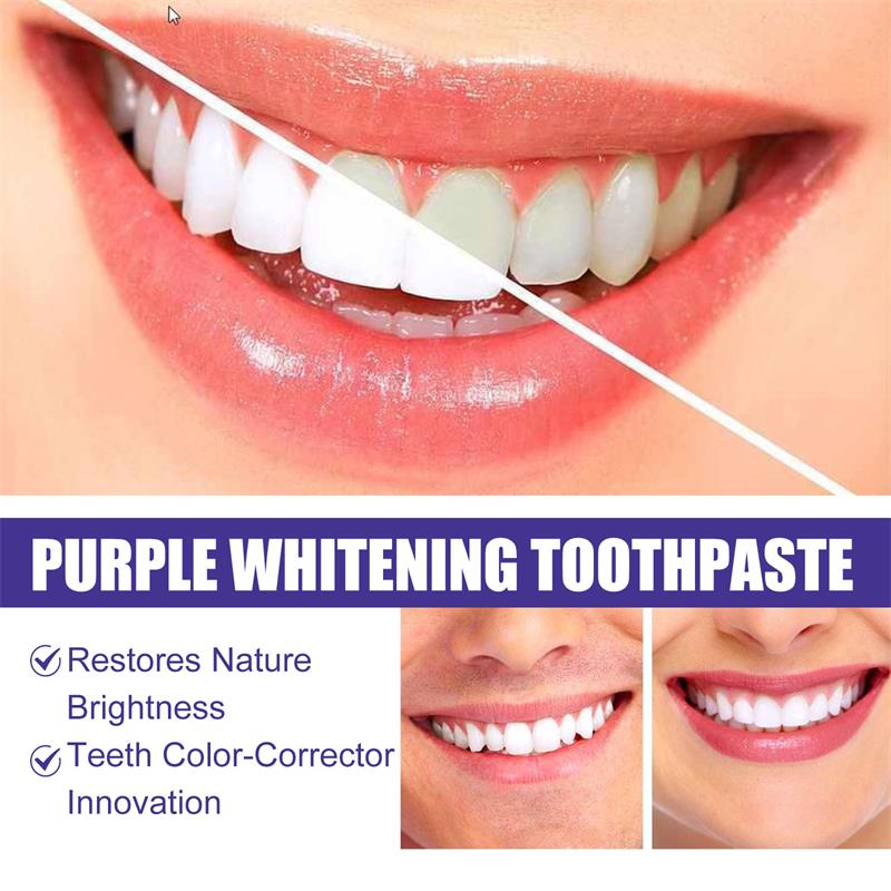 Pasta Gigi Pemutih Gigi Ungu 9 - Teeth Whitening Foam ulasan dan harga