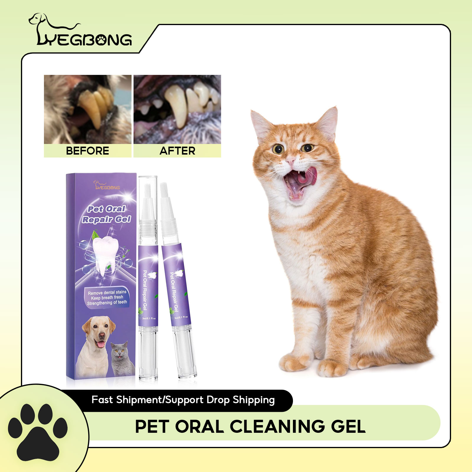 Gel perbaikan mulut hewan peli - Teeth Whitening Foam ulasan dan harga
