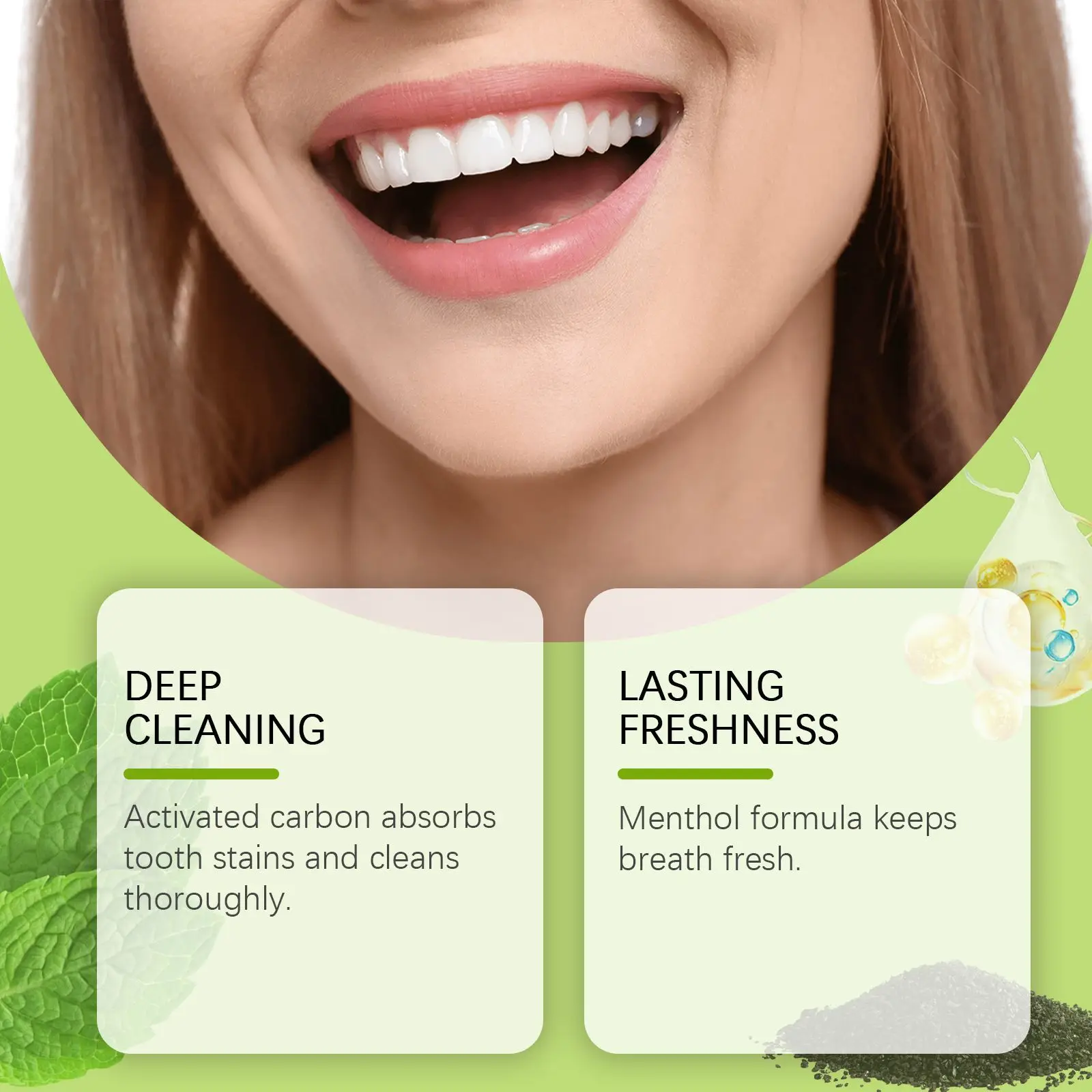 Pasta Gigi Pemutih, Menyerap B - Teeth Whitening Charcoal ulasan dan harga