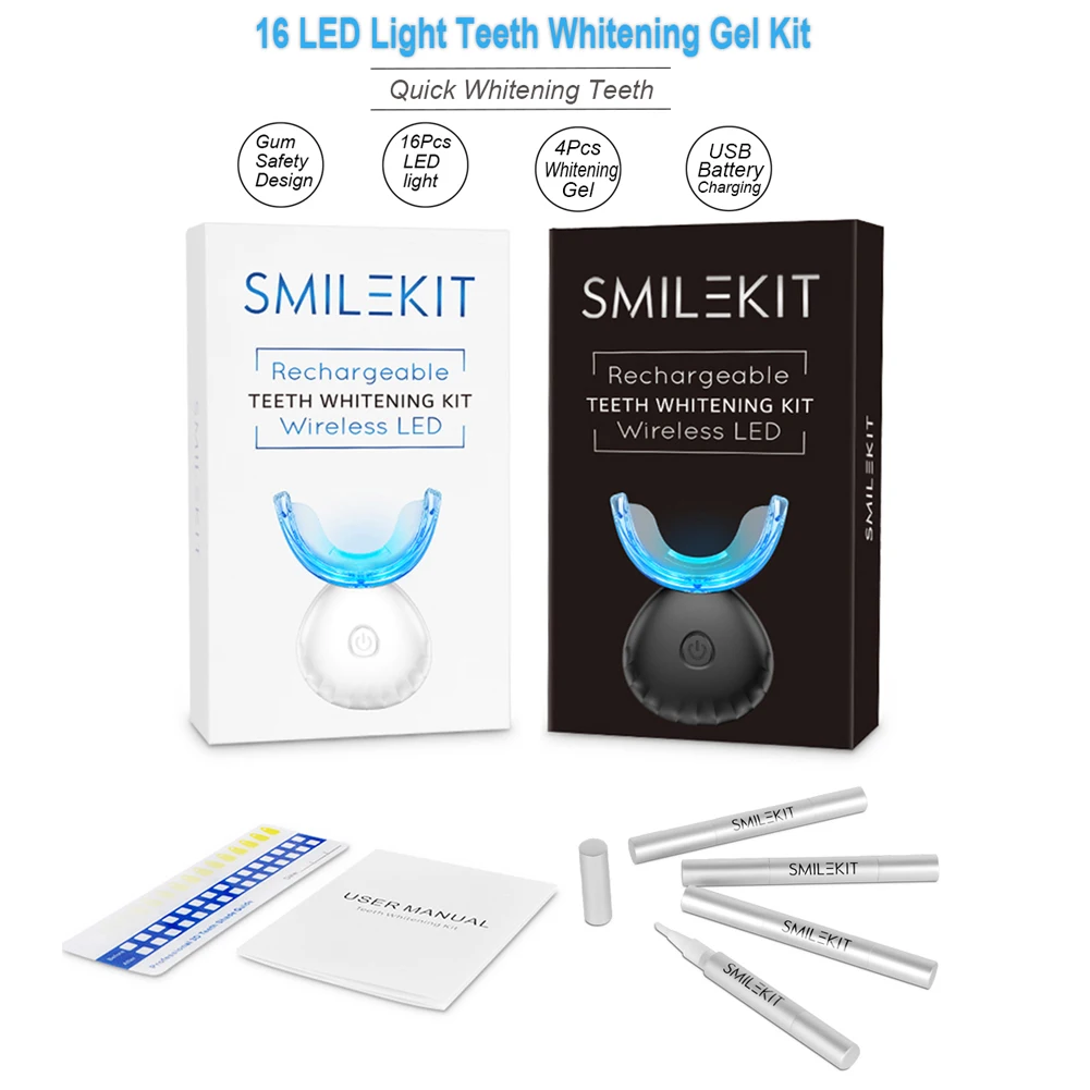 Kit pemutih gigi Mini 16 LED c - Teeth Whitening Foam ulasan dan harga