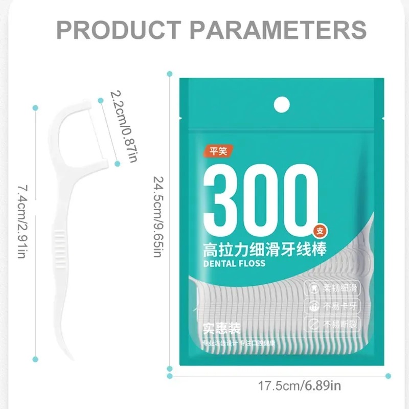 Tusuk gigi sekali pakai polime - Dental Floss Picks ulasan dan harga