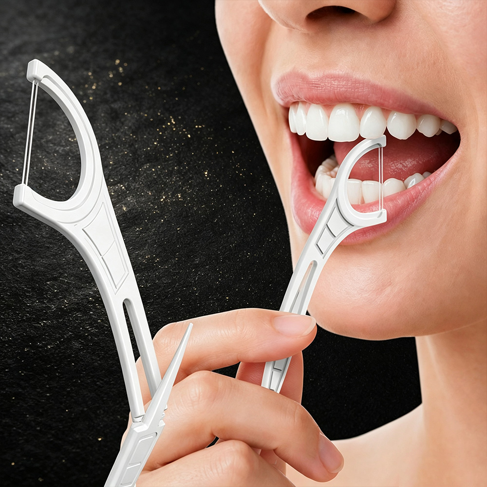 Pembersih Gigi Portabel Ganda  - Dental Floss Picks ulasan dan harga
