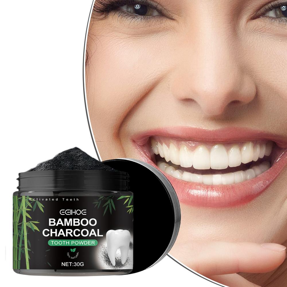 Bubuk Pemutih Gigi, Bubuk Pemb - Teeth Whitening Charcoal ulasan dan harga