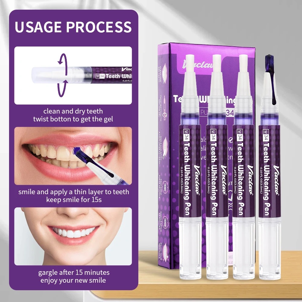 Pena Gel Pemutih Gigi Vaclav V - Teeth Whitening Fast ulasan dan harga
